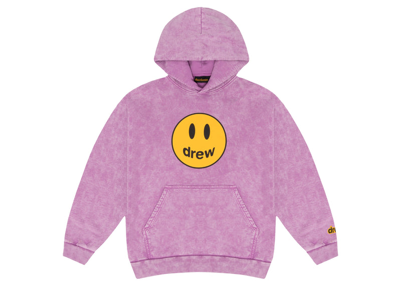 Drew House – Maskottchen-Kapuzenpullover in verwaschenem Traubenmuster 