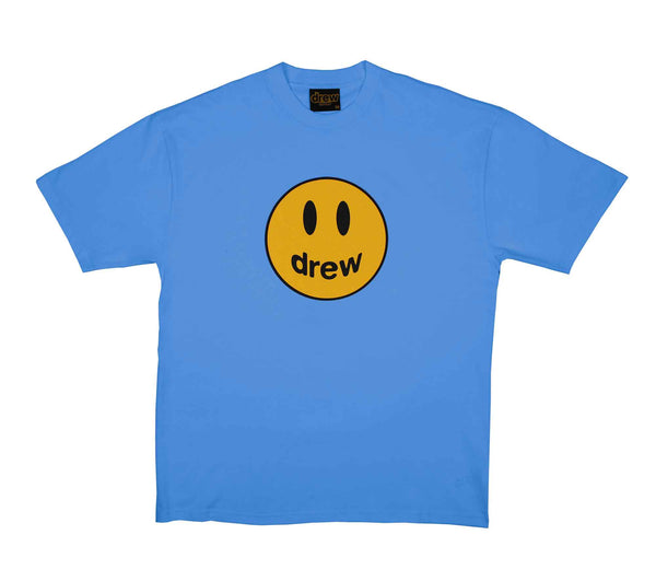 T-shirt bleu ciel avec mascotte de la maison Drew 