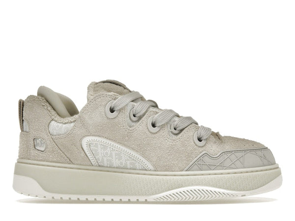 Dior B9S Skater ERL Daim Crème avec Jacquard Dior Oblique Blanc et Crème