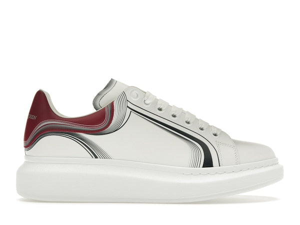 Alexander McQueen Oversized Weißer Granat