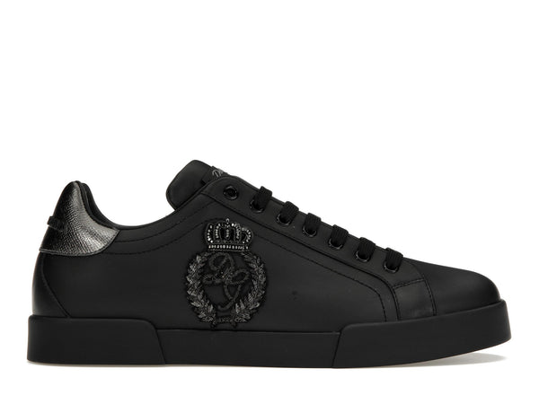 Dolce &amp; Gabbana Portofino Crown Patch Noir