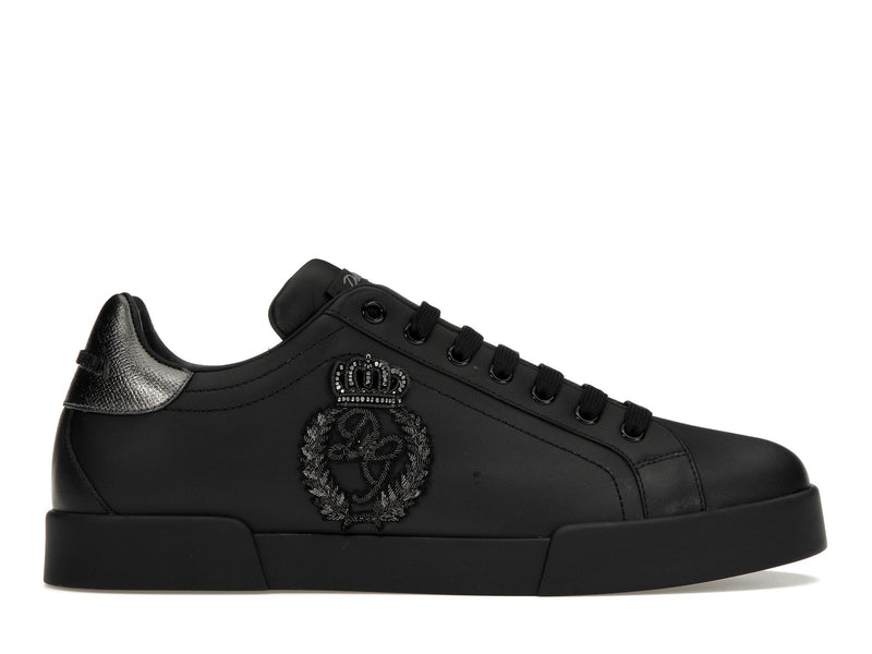 Dolce &amp; Gabbana Portofino Crown Patch Noir