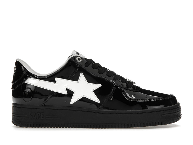 A Bathing Ape Bape Sta #2 Schwarzes Patent 