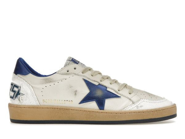 Golden Goose Ball-Star Low Blanc Bleuté 