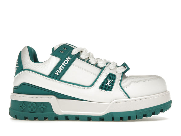 Baskets Louis Vuitton LV Trainer Maxi Blanc Vert