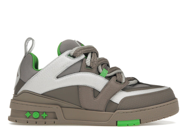 Baskets de skate Louis Vuitton LV Gris Vert