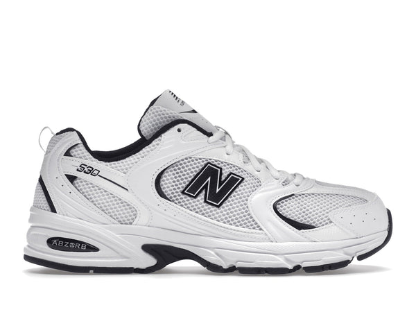 Détails de la New Balance 530 Blanc Noir
