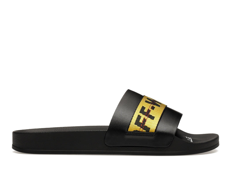 Sandales industrielles OFF-WHITE noires et jaunes