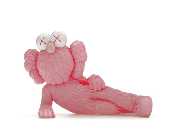 Figurine en vinyle KAWS TIME OFF rose