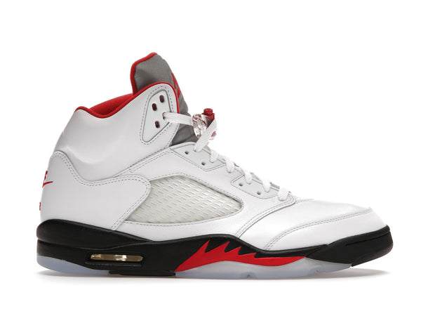 Jordan 5 Retro Fire Red Languette Argentée (2020)