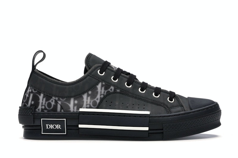 Dior B23 Low Top Canvas Oblique Noir