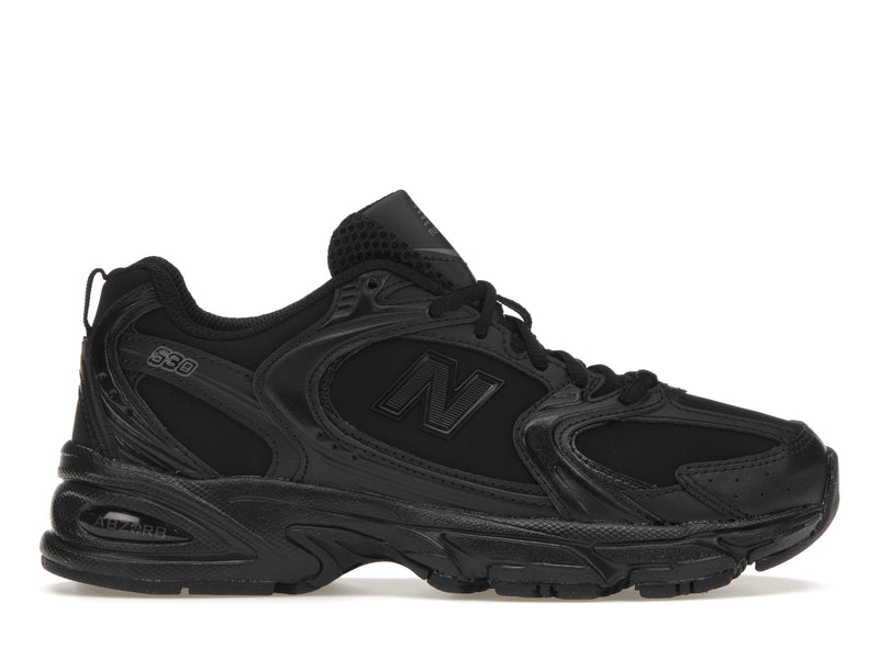 New Balance 530 Triple Black Cuir