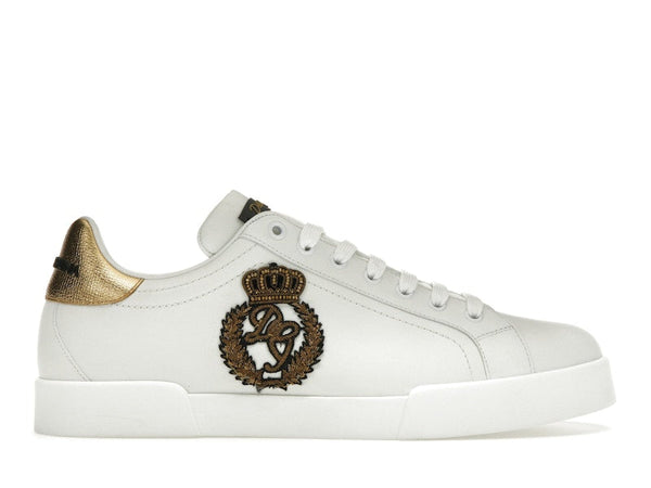 Dolce &amp; Gabbana Portofino Crown Patch Or Blanc
