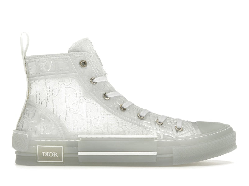 Dior B23 High Top Blanc Oblique en relief