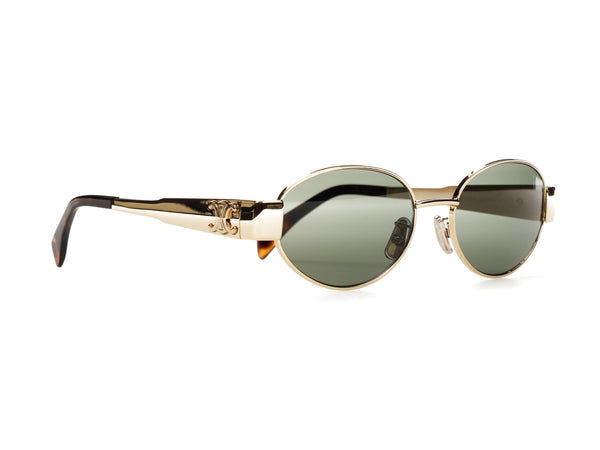 Lunettes de soleil Céline Triomphe Metal 01 Or/Vert 