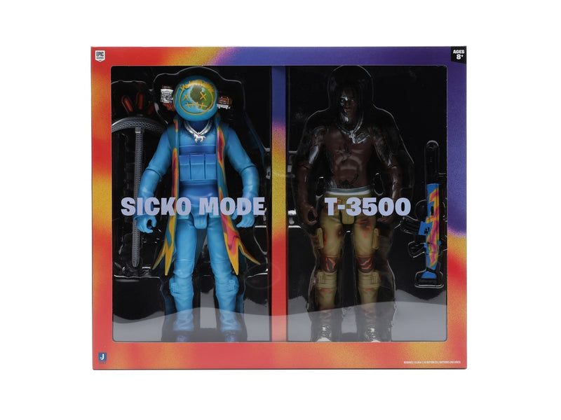 Ensemble de deux figurines Travis Scott Cactus Jack Fortnite 12 pouces 