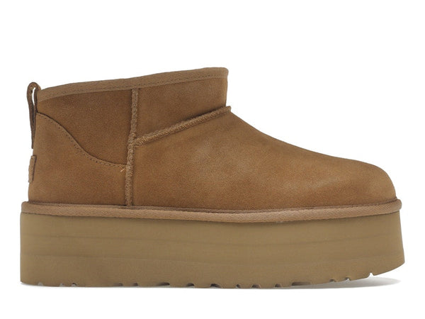 UGG Classic Ultra Mini Plateaustiefel Kastanienbraun