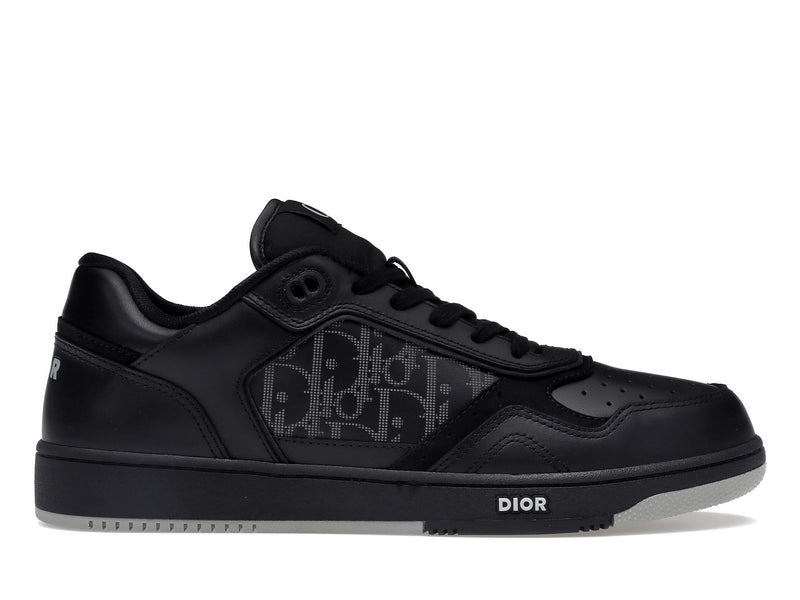 Dior B27 Low Noir Dior Oblique Galaxy Cuir Gris