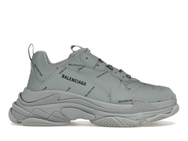 Balenciaga Triple S AllOver Logo Gris Noir