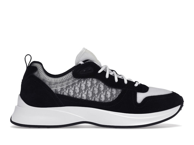 Baskets Dior B25 Oblique Runner en daim noir