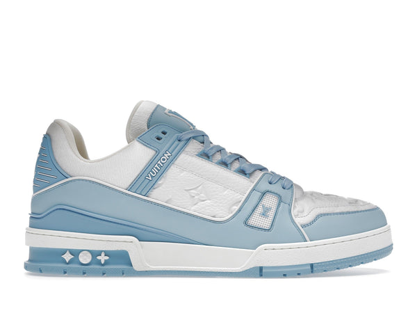 Louis Vuitton Trainer Low Blanc Bleu Ciel