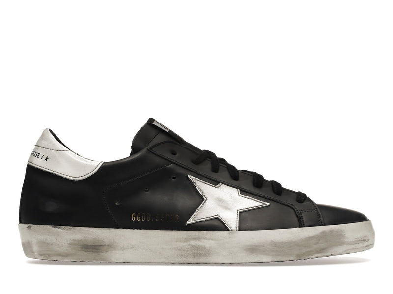 Golden Goose Super-Star Cuir Noir Blanc 