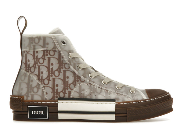 Dior B23 High Top Café Blanc Dior Oblique