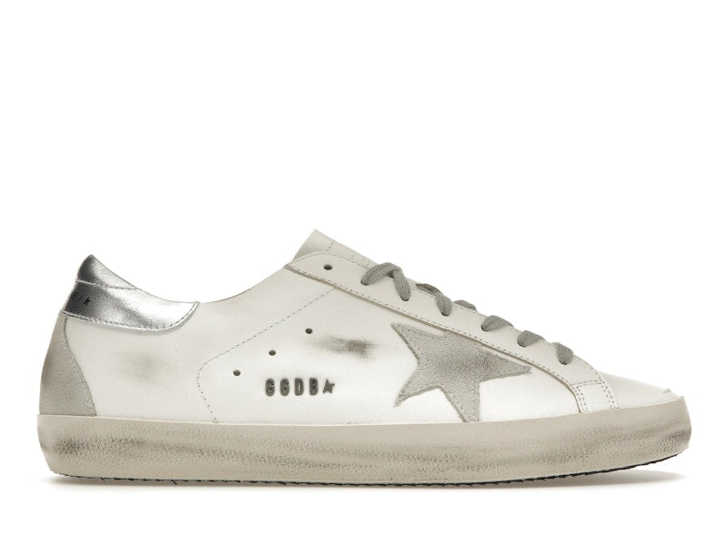 Golden Goose Super-Star Blanc Argent 