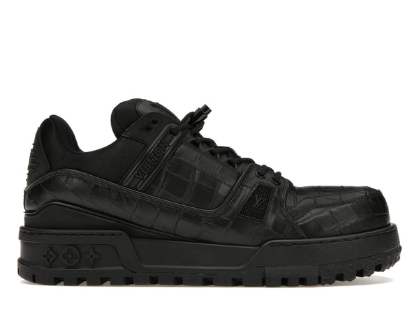 Baskets Louis Vuitton LV Trainer Maxi noires