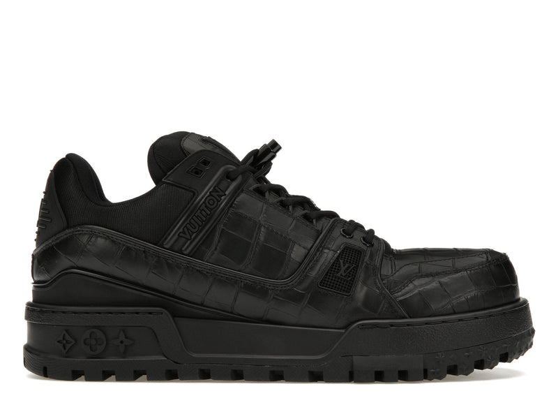 Baskets Louis Vuitton LV Trainer Maxi noires