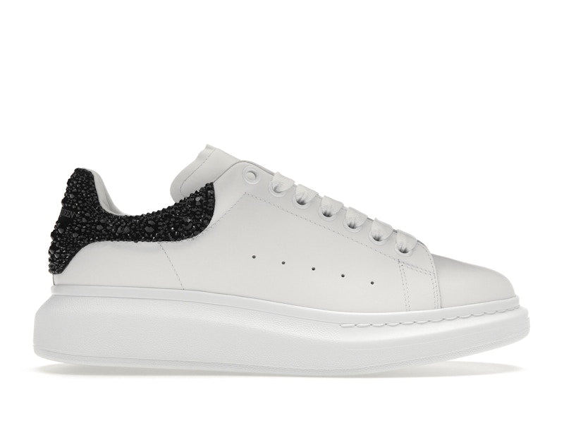 Alexander McQueen Übergroße weiße schwarze Kristalle