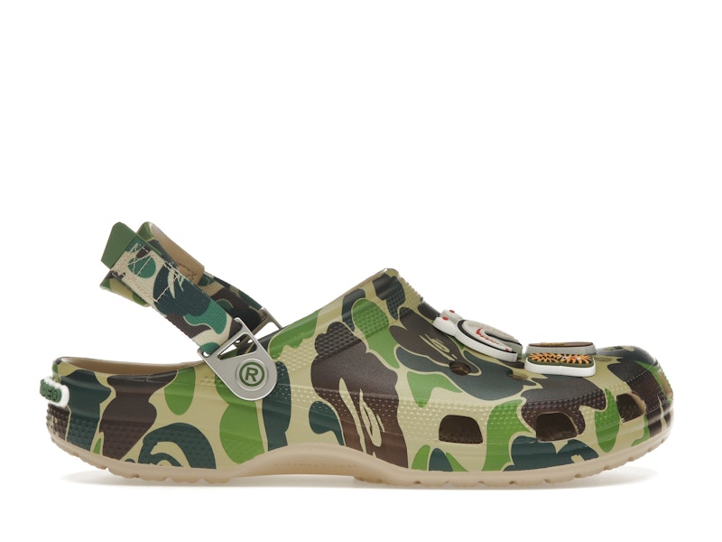 Crocs Classic Clog A Bathing Ape ABC Camo Vert