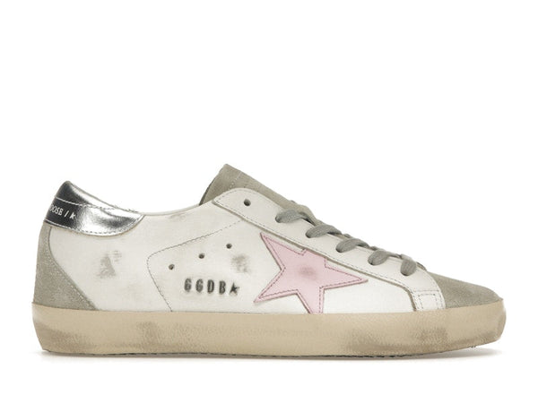 Golden Goose Super-Star Blanc Glacé Orchidée Rose 