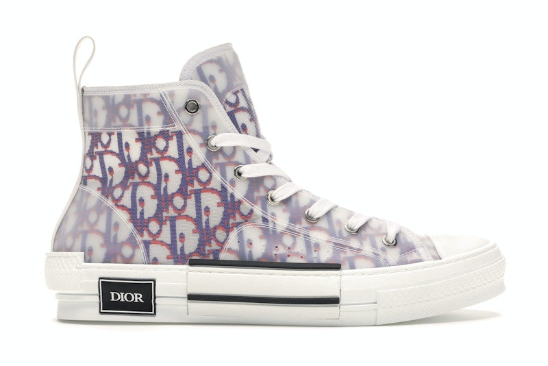 Dior B23 High Top Rouge Bleu Oblique
