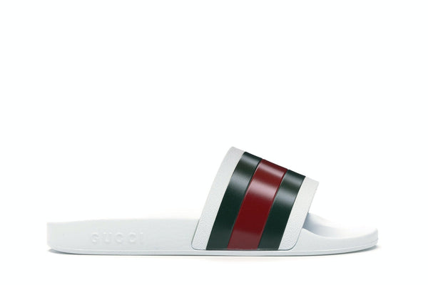 Claquettes de piscine Gucci Pursuit blanches