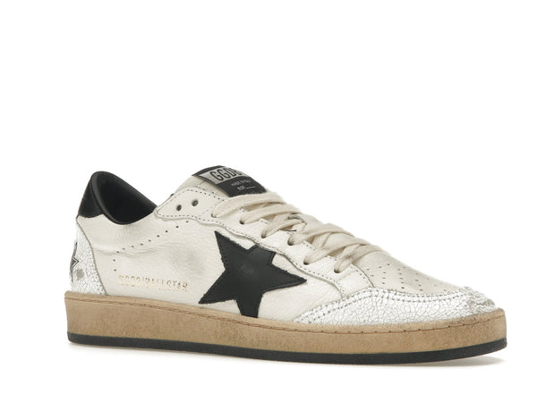 Golden Goose Ball-Star Low Blanc Nappa Noir Star 