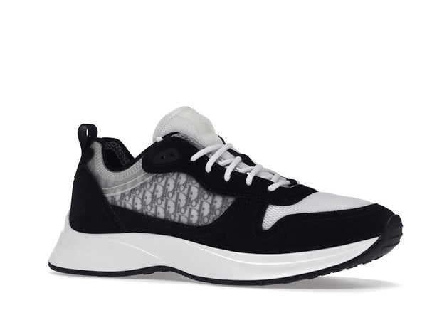 Baskets Dior B25 Oblique Runner en daim noir
