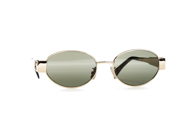 Lunettes de soleil Céline Triomphe Metal 01 Or/Vert 