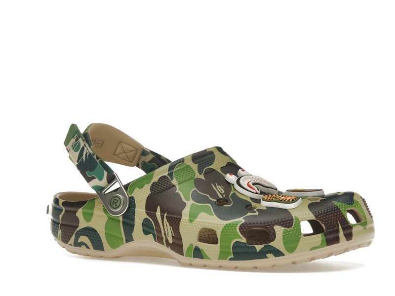 Crocs Classic Clog A Bathing Ape ABC Camo Vert