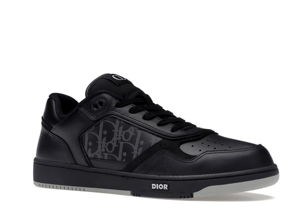 Dior B27 Low Noir Dior Oblique Galaxy Cuir Gris