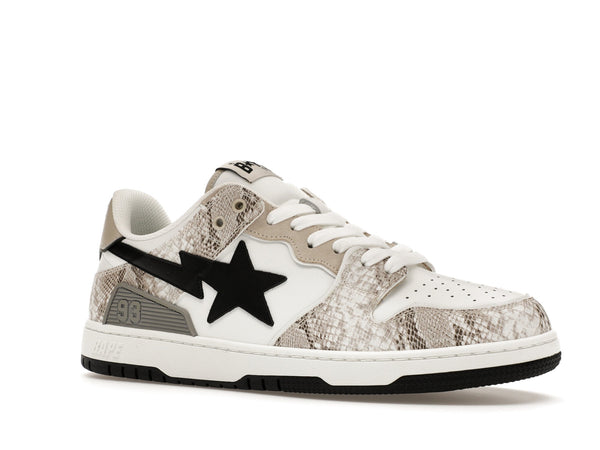 A Bathing Ape Sk8 Sta #1 Beige Snakeskin 