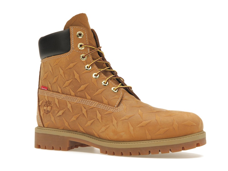 Timberland 6" Premium Waterproof Boot Supreme Diamond Plate Wheat