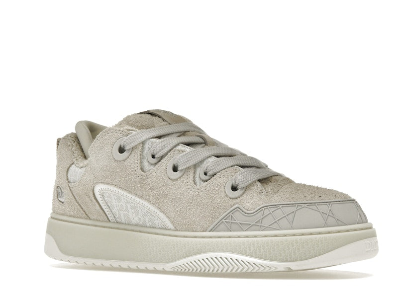 Dior B9S Skater ERL Daim Crème avec Jacquard Dior Oblique Blanc et Crème