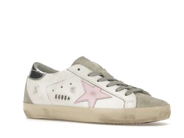 Golden Goose Super-Star Blanc Glacé Orchidée Rose 