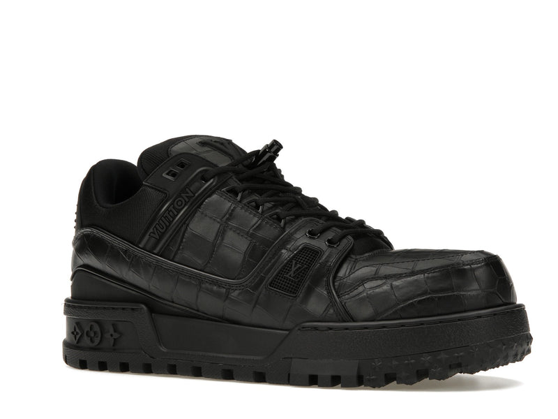 Baskets Louis Vuitton LV Trainer Maxi noires