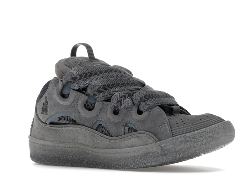 Lanvin Cuir Curb Effet Moucheté Gris Clair 