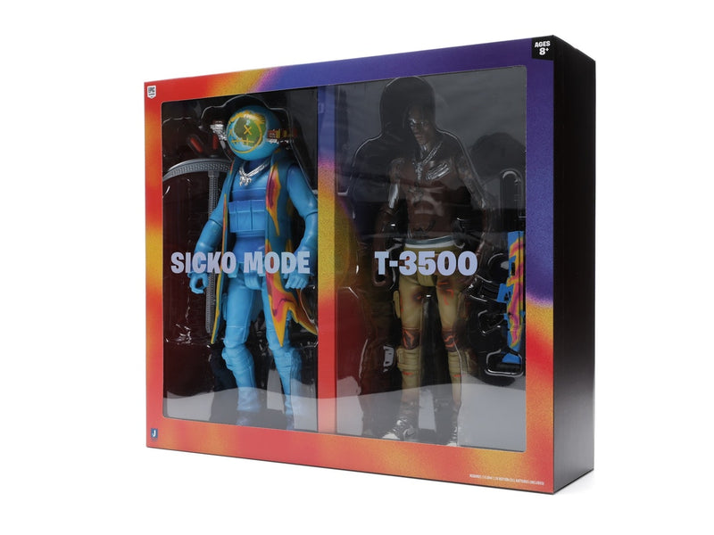 Ensemble de deux figurines Travis Scott Cactus Jack Fortnite 12 pouces 