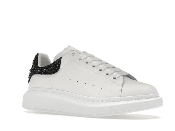 Alexander McQueen Übergroße weiße schwarze Kristalle
