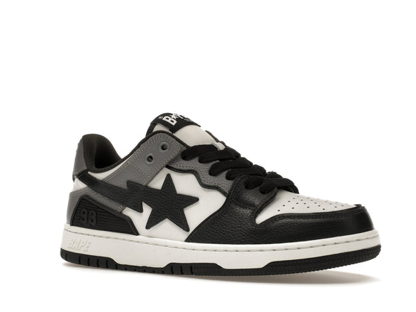 A Bathing Ape Sk8 Sta #5 Noir Blanc Gris