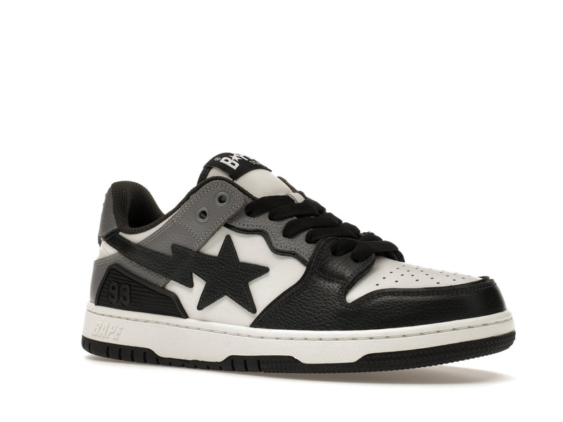 A Bathing Ape Sk8 Sta #5 Schwarz Weiß Grau